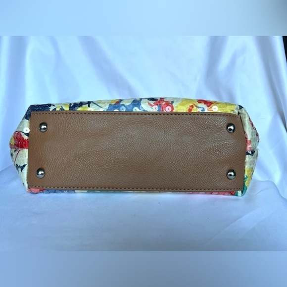 Nine West It Girl Sequin Floral Tote Purse - Picture 7 of 14